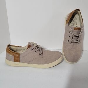 Chaco Davis Lace Up J106123 Mens 11 Brown Canvas Slip Resistant Sneakers Shoes